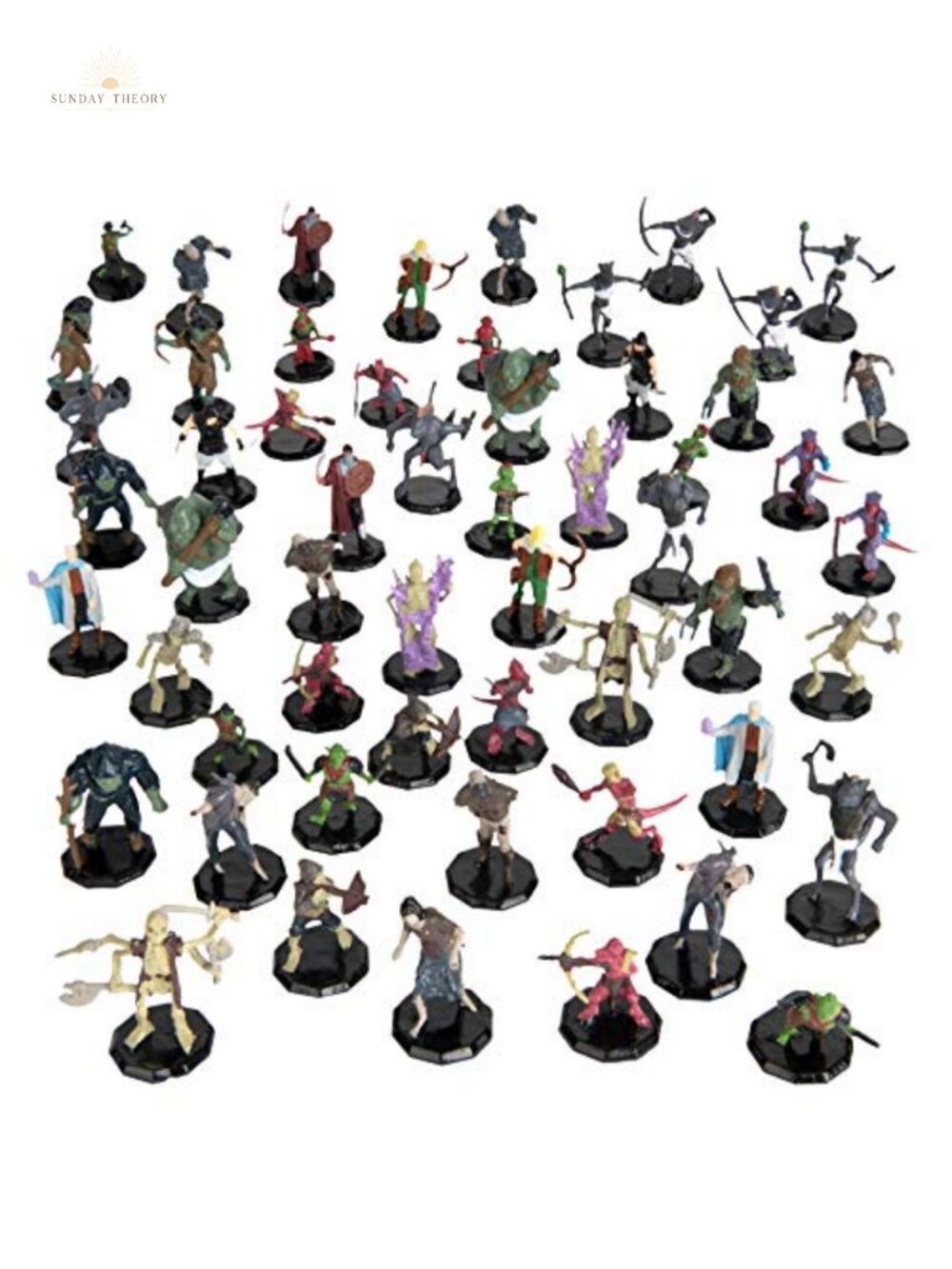 56 Painted Fantasy Miniatures Tabletop RPG Goblins Orcs Skeletons DND Pathfinder